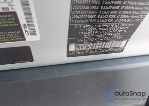 2016 Land Rover Range Rover 3.0L V6 Supercharged Hse from USA, damaged, VIN SALGS2PF4GA317209